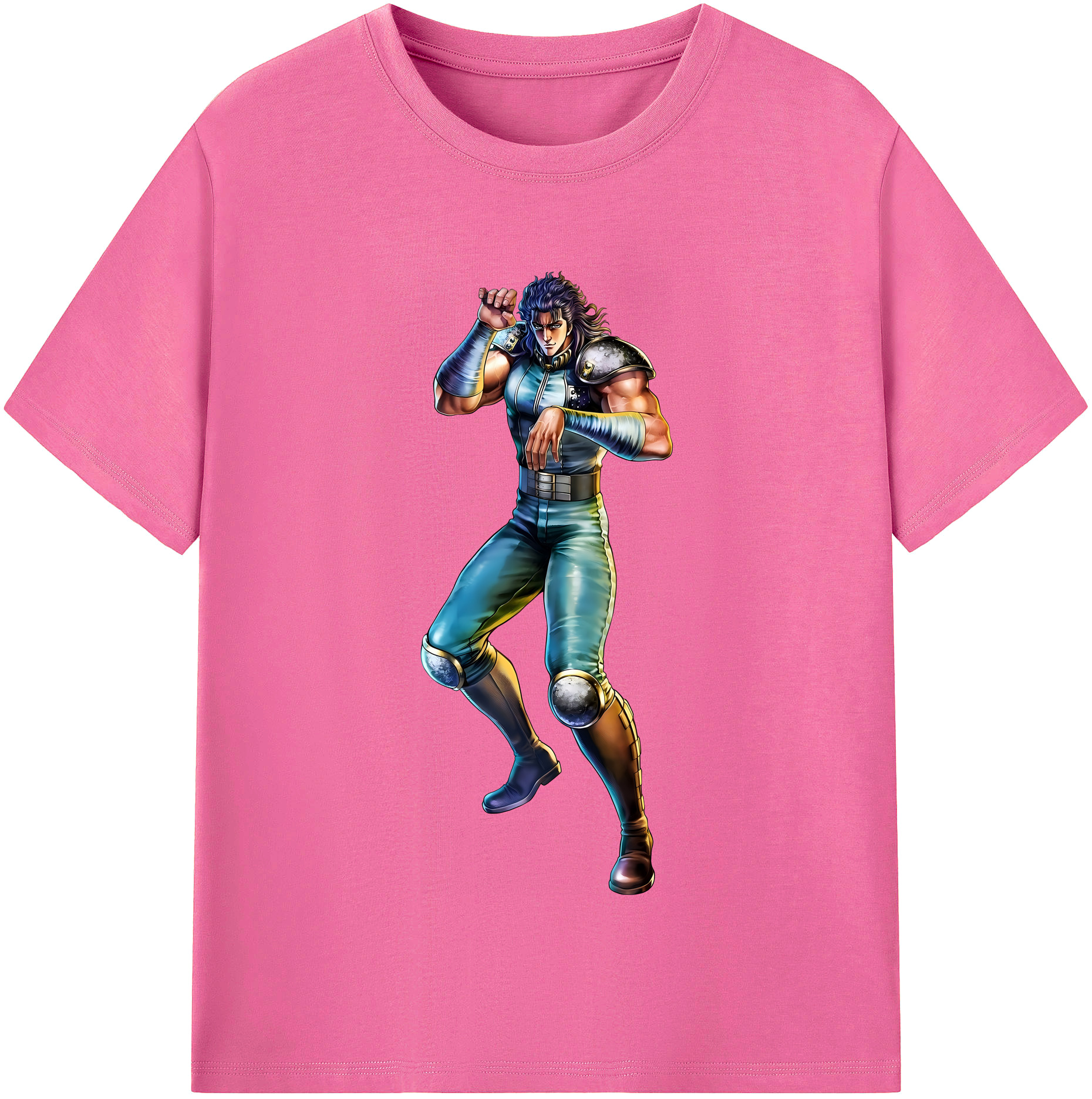 （画像用） 北斗の拳 Fist of the North Star レディースカジュアルプリントTシャツ（綿100％）
